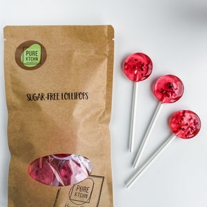 Sugar-Free Lollipop with Raspberry / PureKtchn 2.4oz 72g image 4