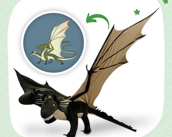 Drache Plüschtier - Handgefertigtes Kuscheltier Geschenkidee