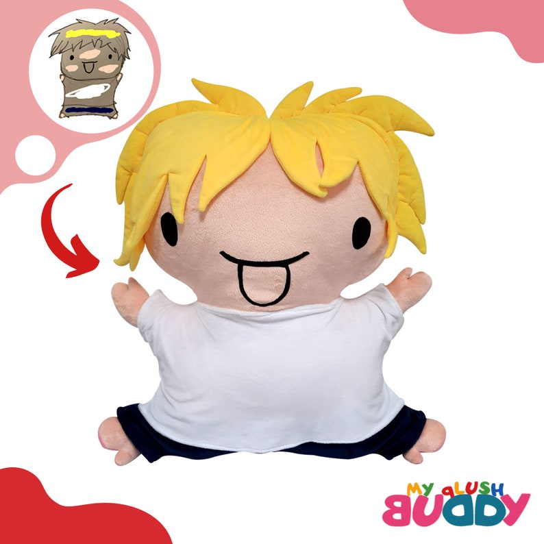 plushie from kids drawing