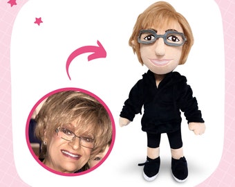 Custom Family Dolls - Handmade Look Alike Plush Dolls, Personalized Selfie Doll Portrait"