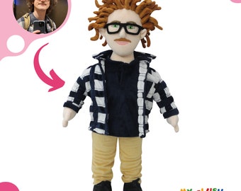 Personalisierte benutzerdefinierte Plüschpuppe - benutzerdefinierte gefüllte Look Alike Selfie Doll