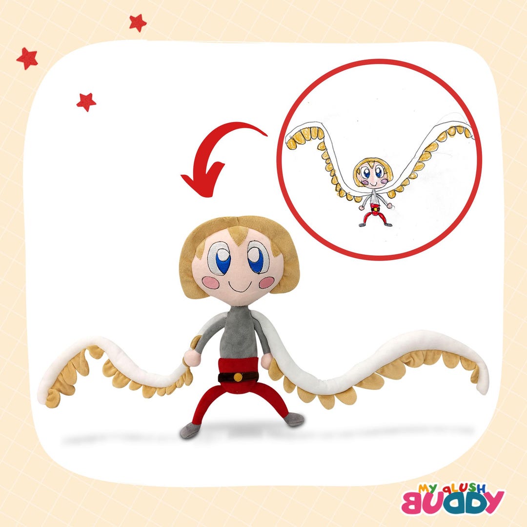 Custom Plush From Kids' Drawing | Personalized Artwork Plush | Handmade ...