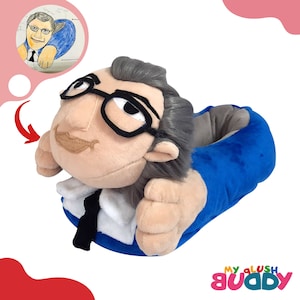 slipper stuffed animal from kids drawing