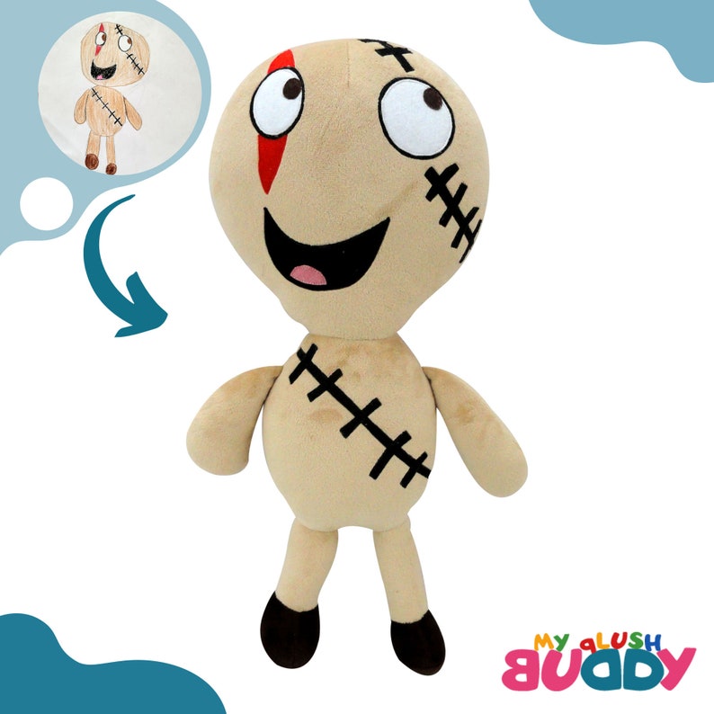 children artwork into a custom plush