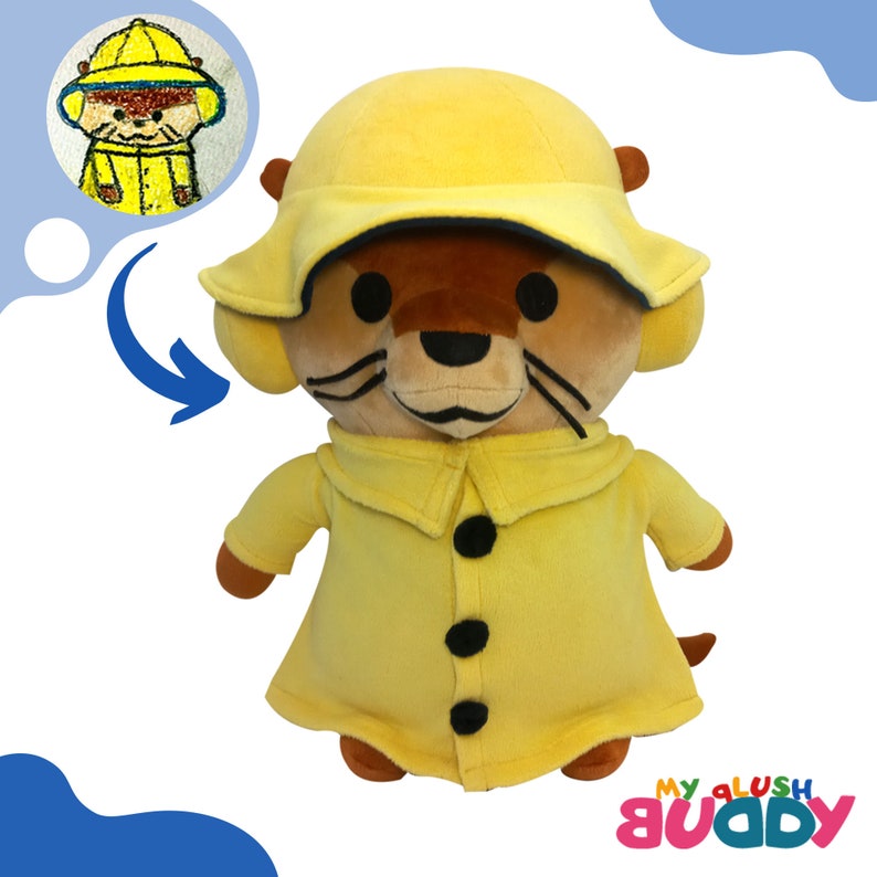 mouse stuffed animal from kids drawing