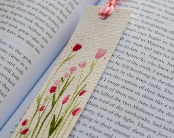 Flower Watercolor Artwork - Original and Handmade Bookmark