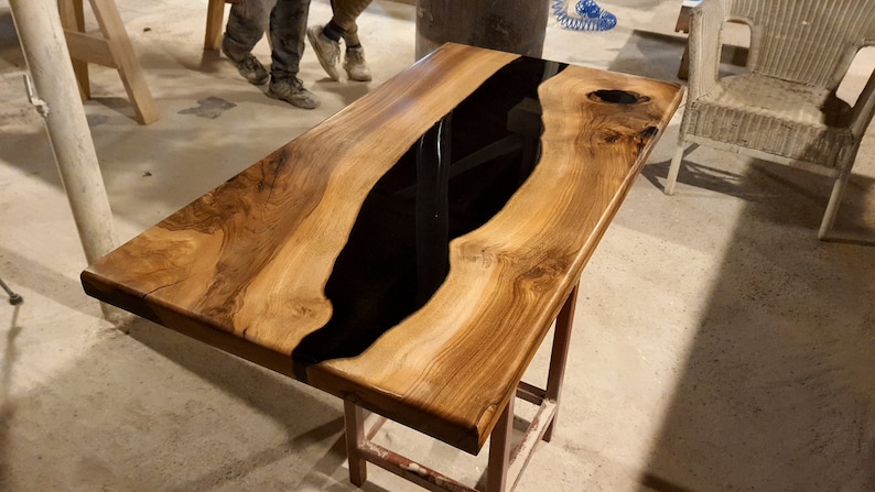 Epoxy Resin Table Handmade Custom Made & Design Luxury Dining Table, Epoxy Resin Dining Table