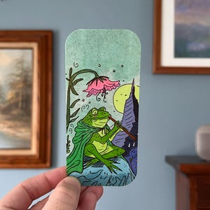 Frog and Flute Bookmark