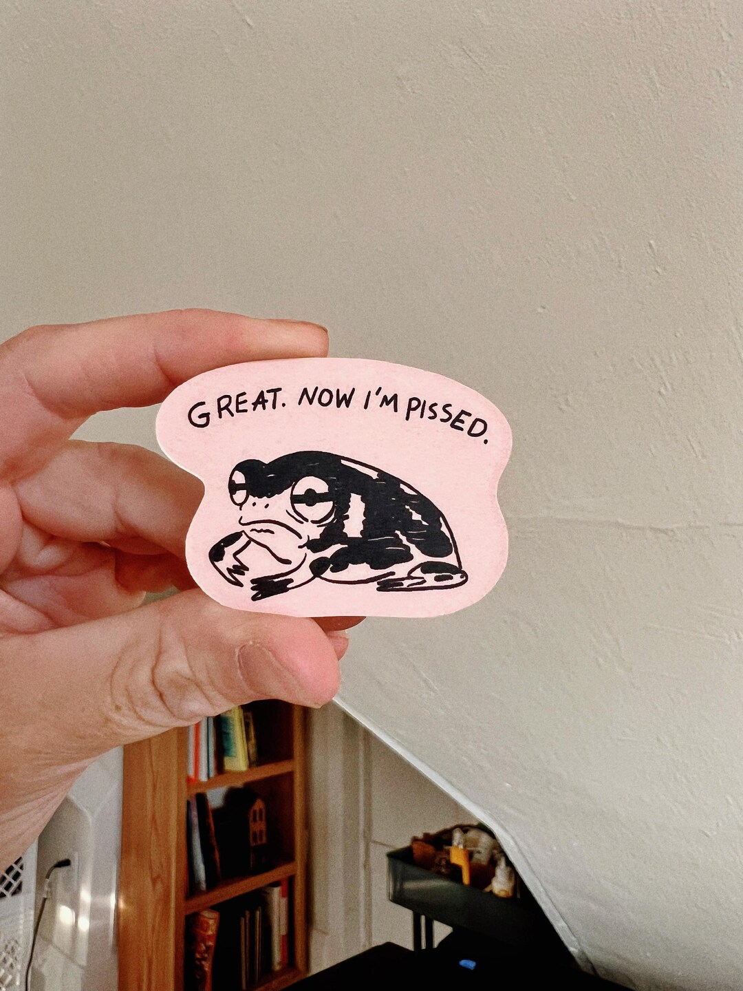 Pissed Toady Sticker - Etsy