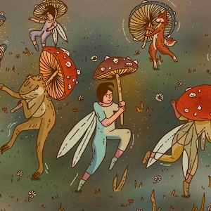 Playing in the Garden Original print