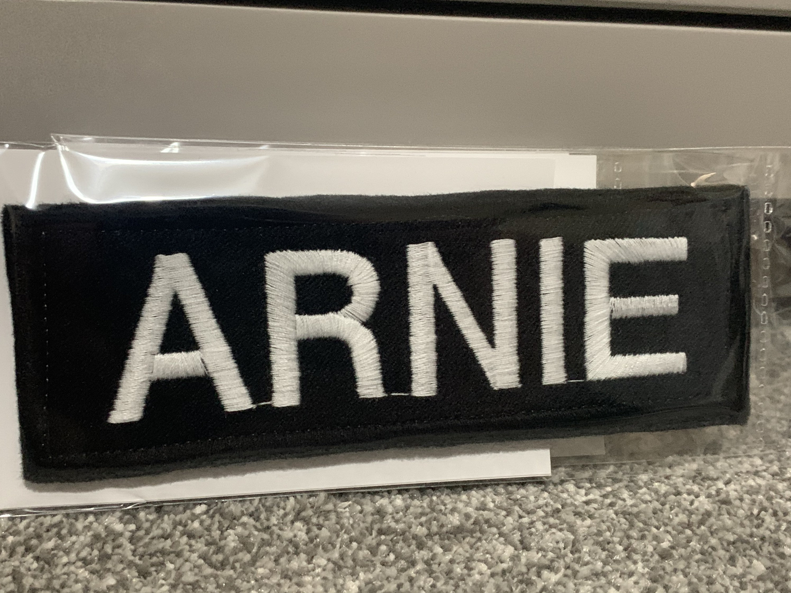 Personalised Custom Name Tape Morale Patch Embroidered Velcro Etsy