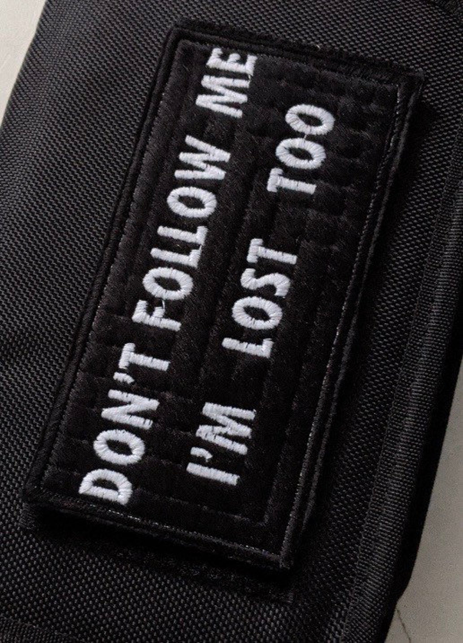 Large Custom Name Tape Morale Patch Embroidered Velcro Backing Etsy