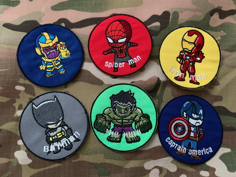 Marvel DC Kids Cool Morale Patch Tactical Novelty Patches Etsy