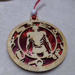 Football Ornament, Female Football Player,