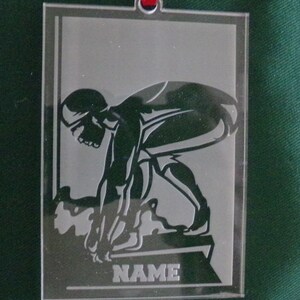 Personalized Swimmer&#39;s Ornament, Male swimming ornament, Female swimming ornament
