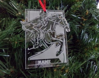 Personalized Equestrian Ornament, Horse riding Ornament, Horse Ornament- Personalized Horse Ornament - Christmas Horse Ornament Gift