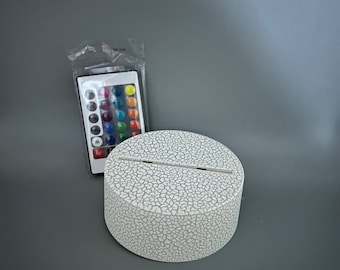 16-Color LED Display Base with Remote – USB Powered Light