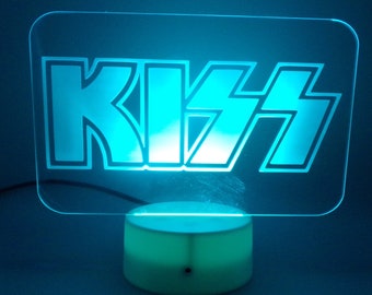 KISS LED light, KISS rock band light,