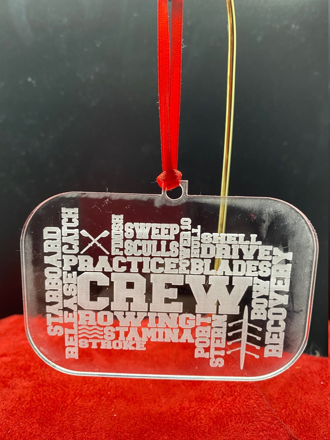 Personalized Rowing Crew Ornament, Personalized Crew Ornament, Crew