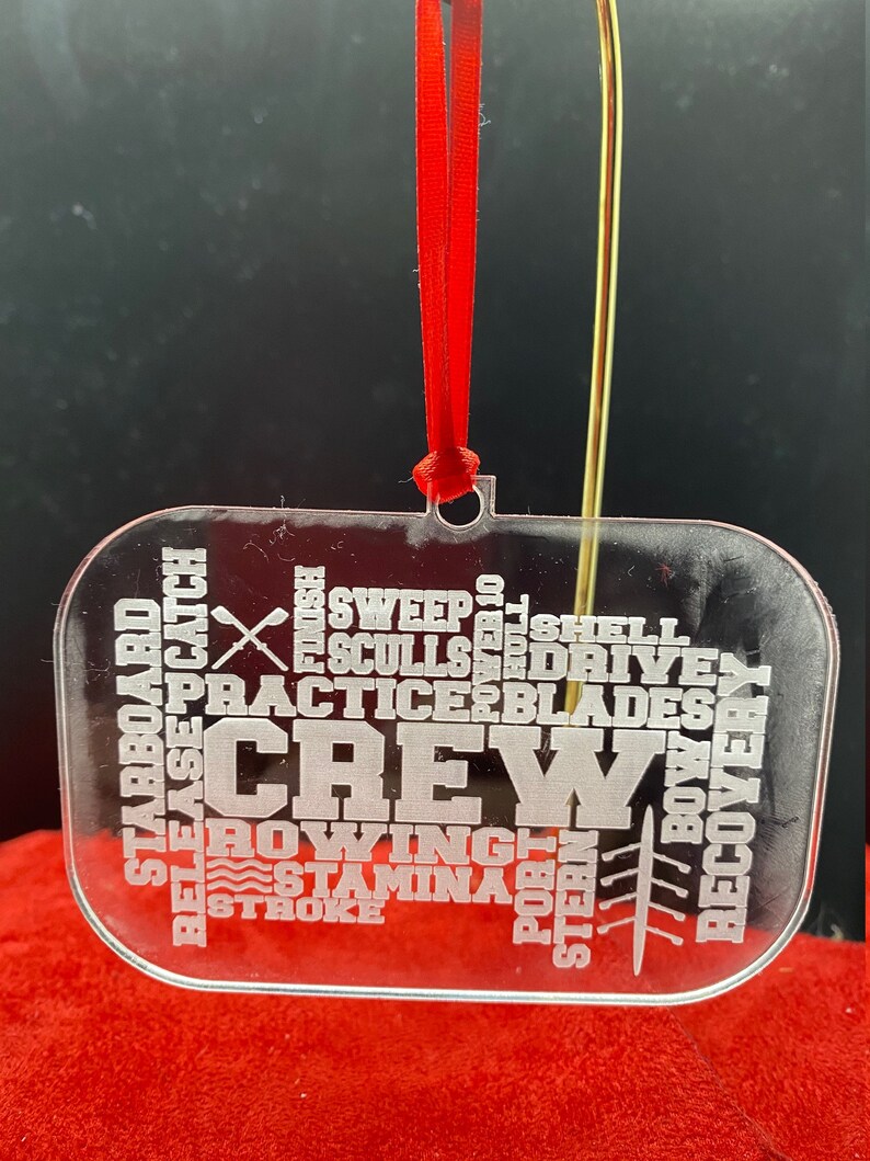 Personalized Rowing Crew Ornament, Personalized Crew Ornament, Crew