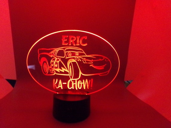 Lightning Mcqueen Light Ka Chow Light CARS Light | Etsy