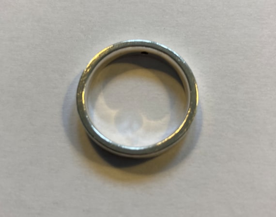 Handmade Solid Silver and Double Black Diamond Un… - image 2