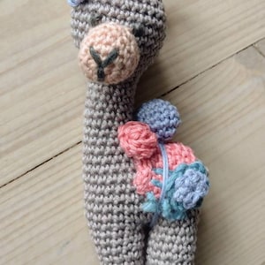 Crocheted Cuddly Toy Lama Turtle Penguin