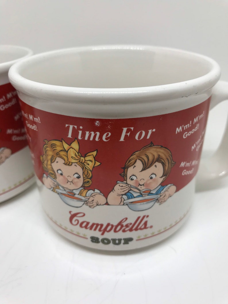 Vintage Campbell Soup Mugs. Set of 2 Gift Mugs 1998 Campbell Etsy