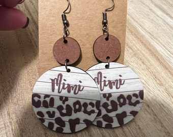 MiMi Leopard Print Earrings