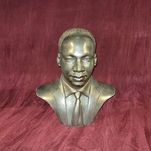 Martin Luther King JR (Young) Cold cast Bronze bust - figurine sculpture