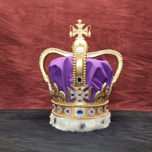 St Edwards Crown King George Hamilton - 1:1 scale prop headpiece