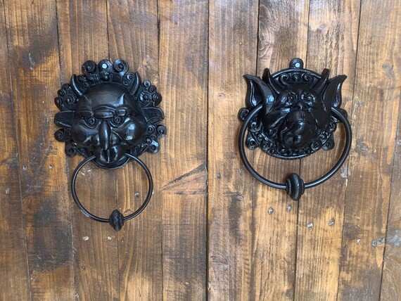 The Labyrinth Left Door Knocker Gargoyle Hair Clip Hand Crafted | Accessories | The Labyrinth Right Door  main image 3
