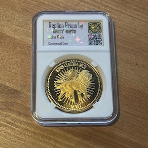 John Wick Continental Replica Coin in Slab – Movie Prop by Unity Gifts