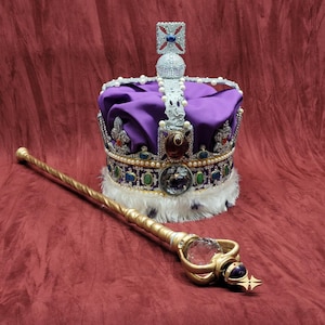 Queen Elizabeth crown replica state imperial crown - 1:1 scale prop headpiece