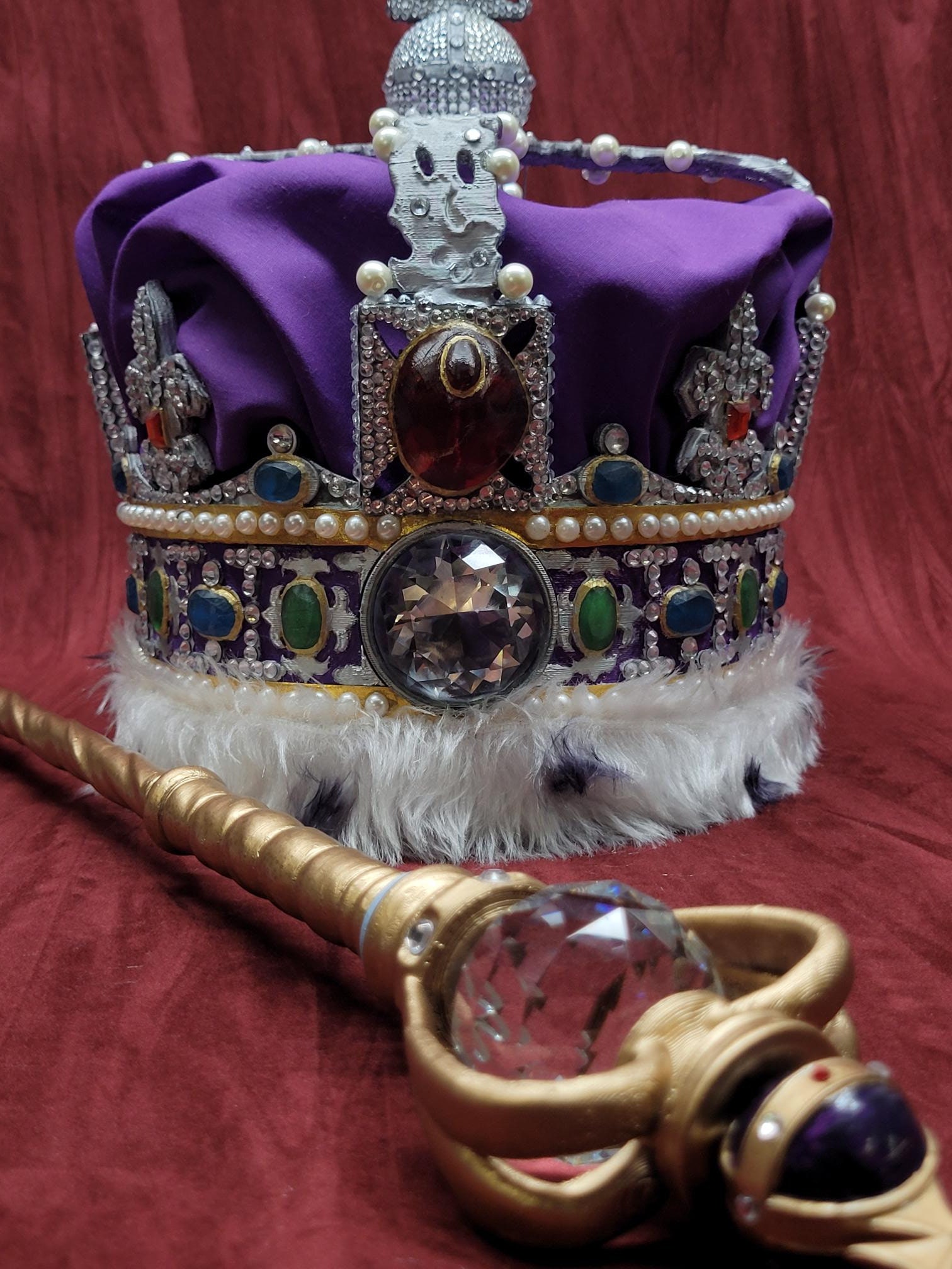 Queen Elizabeth Crown Replica State Imperial Crown 11 Scale Etsy UK