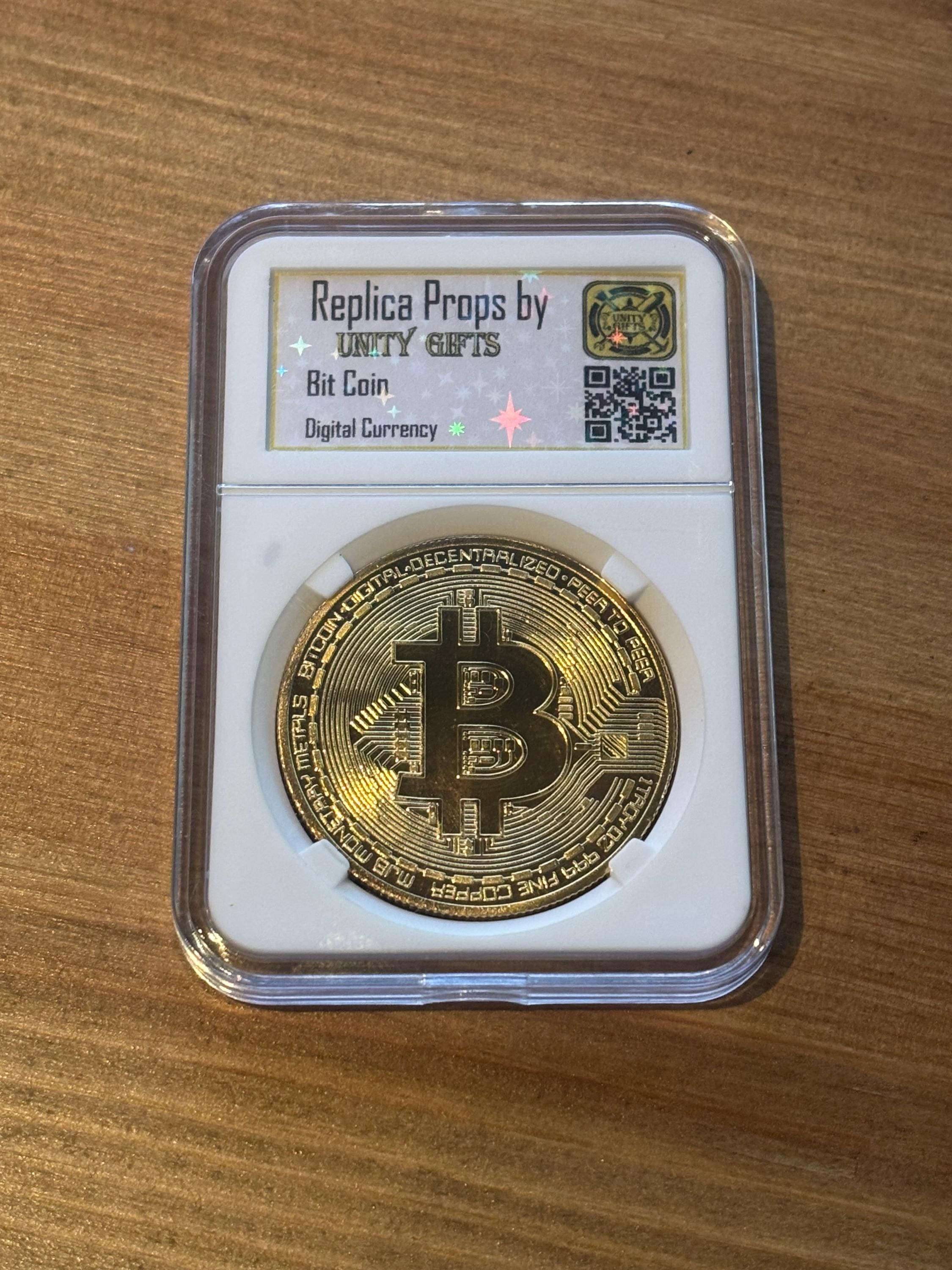 希少　24金　ビット　
★ Bitcoin gold coin 24k - Etsy 日本