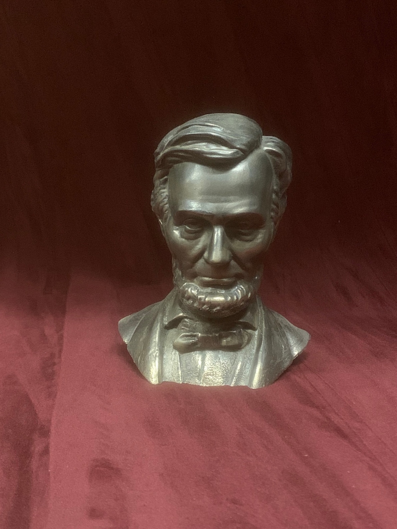 Abraham Lincoln bust made from cold cast Bronze statuette Etsy