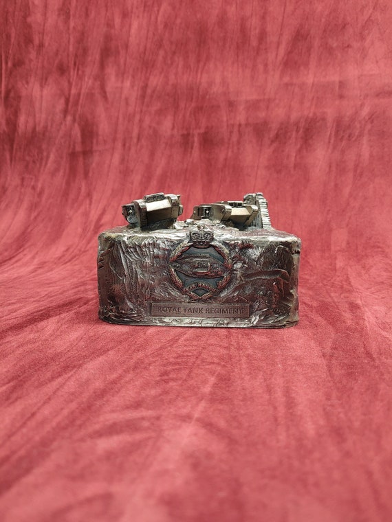 WW1 Mark IV Tank Diorama: Cold Cast Bronze Military Battlefield Scene