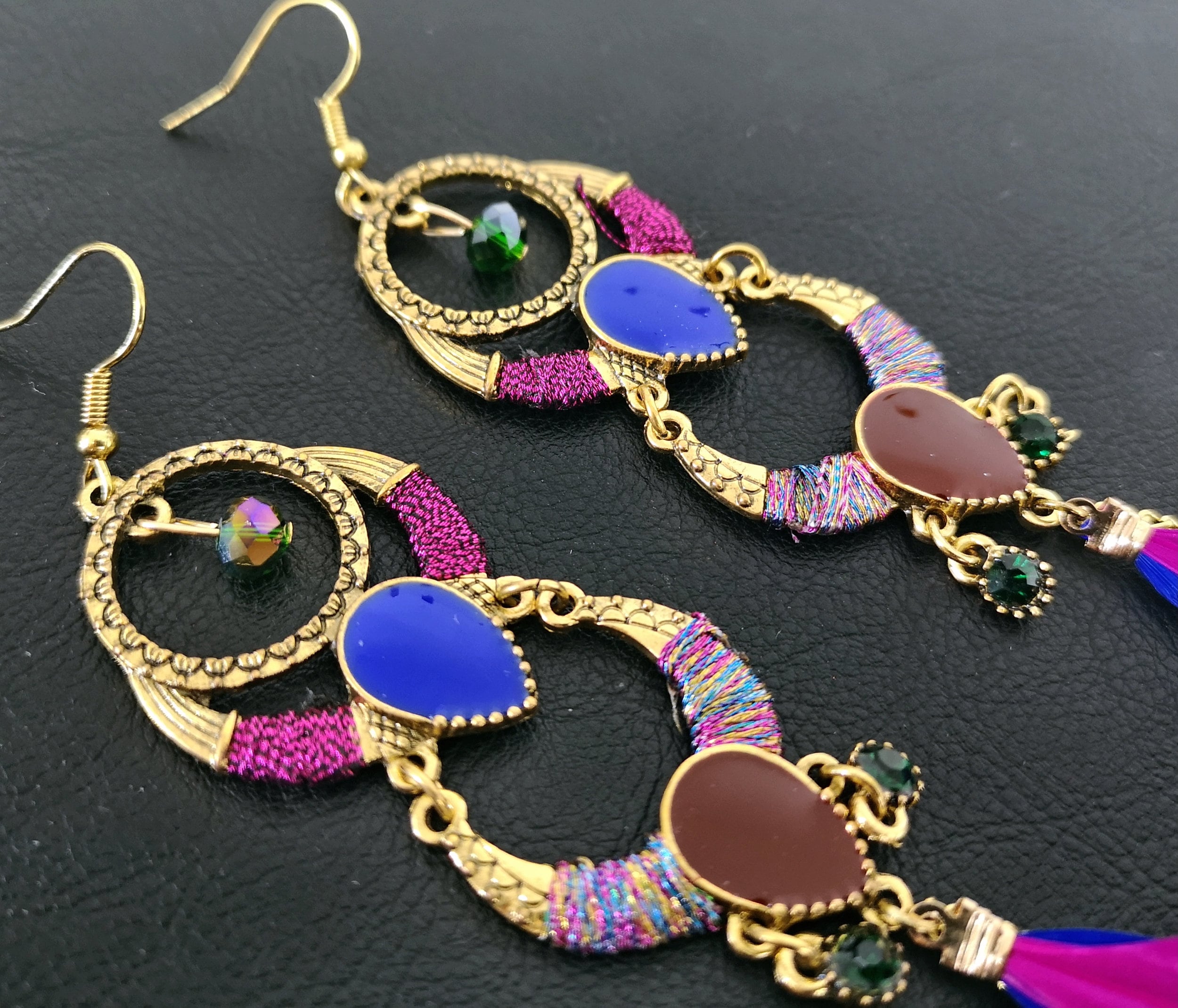 Feather Dangle Bohemian Earrings Valentine Anniversary Etsy