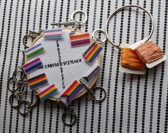 Inclusive LGBTQIA+ Stitched Keychains