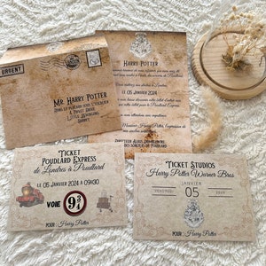 Carnet Harry Potter en forme d'enveloppe pour lettre Poudlard sur Cadeaux  et Anniversaire