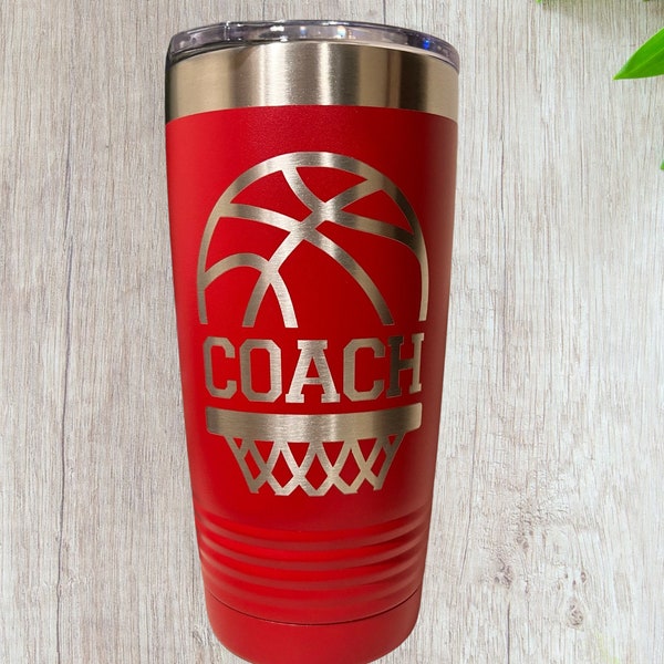 Basketball Coach Tumbler Etsy