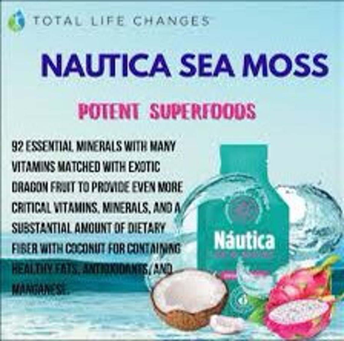 Nautica Sea Moss infused with Dragon Fruit Aloe Vera and Etsy