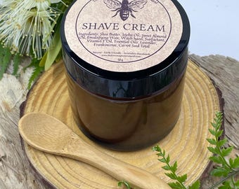 Natural Shave Cream: Handmade with Shea Butter & Essential Oils