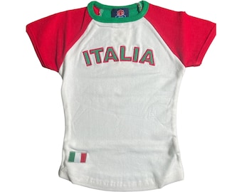 Italy Women’s Baby Crop Tee Stretch