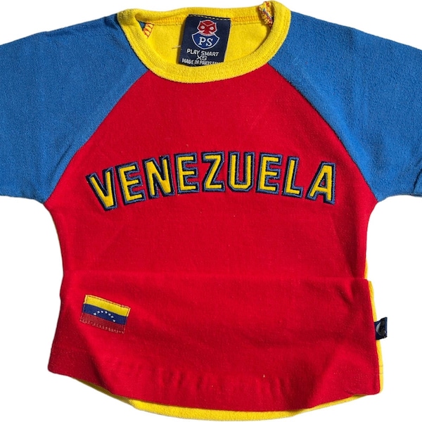 Venezuela Baby Crop T-shirt met stretch voor dames