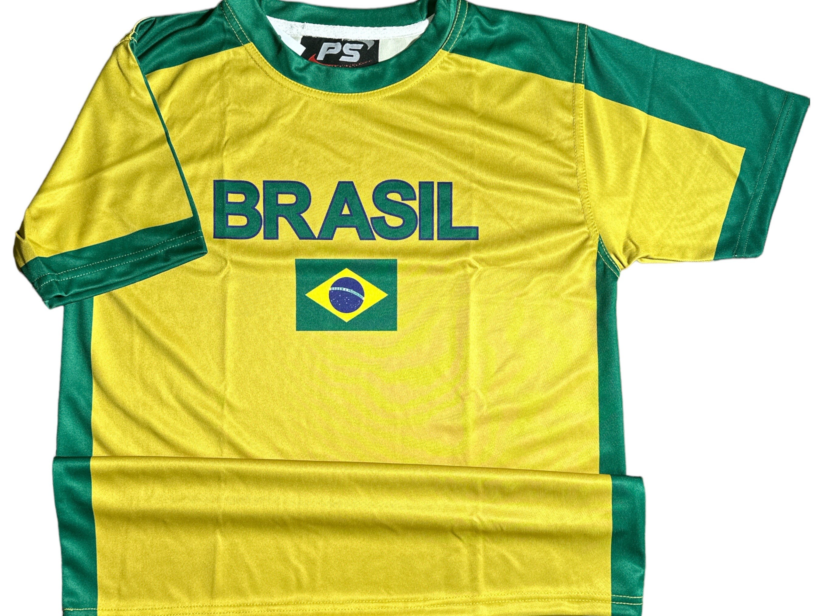 Brazil Men s Soccer Knit Dri fit Jersey Shirt Etsy
