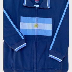 Argentina Heavyweight embroidered Zip-up Sweater