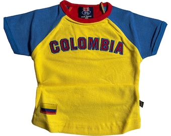 Colombia-babycrop-T-shirt voor dames