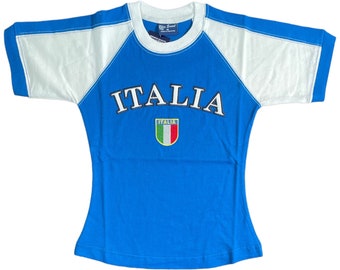 Italy Women's Form Fitted Baby Tee